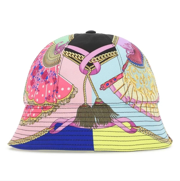NWOT VERSACE VENTAGLI CAPELLO-59 BUCKET HAT SIZE MEDIUM - Picture 1 of 12